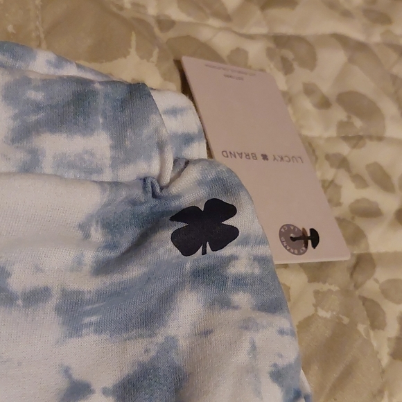 Lucky Brand ladies tie die blue/white lounge pants - Picture 3 of 4